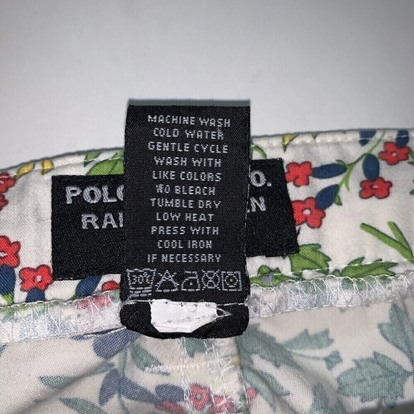𝅺ralph Lauren Womens‎ Floral Capris Size 4 - Picture 4 of 8